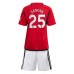 Billige Manchester United Jadon Sancho #25 Hjemmetrøye Barn 2023-24 Kortermet (+ korte bukser)